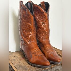 ACME leather Cowboy Boots Brown Tobacco sz6.5M
